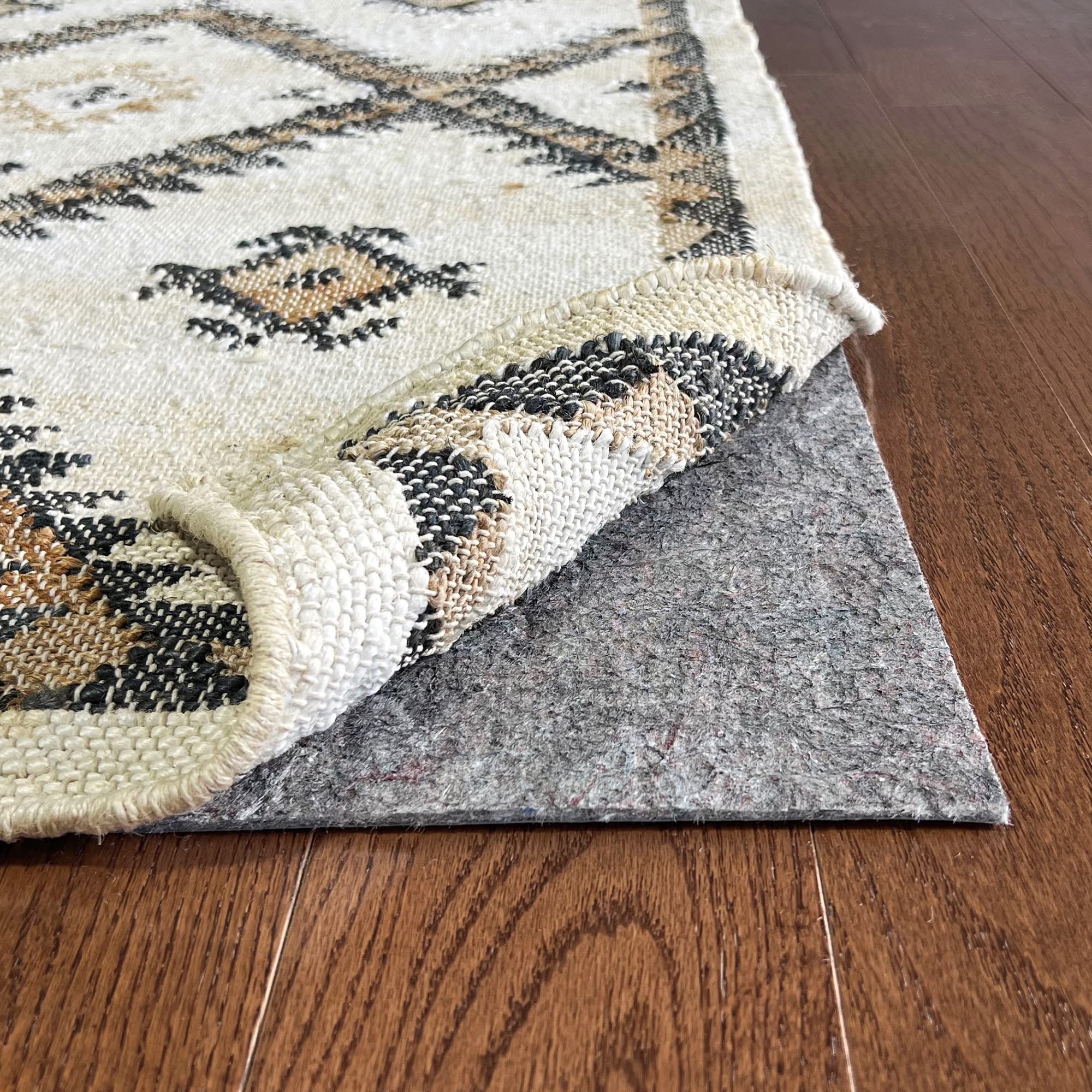 RUGPADUSA - Vinyl Lock - 5'x7' - Felt and EVA - Non-Slip Rug Pad for Vinyl, Luxury Vinyl Plank (LVP) Flooring