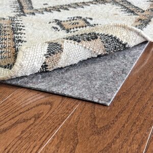 RUGPADUSA - Vinyl Lock - 5'x7' - Felt and EVA - Non-Slip Rug Pad for Vinyl, Luxury Vinyl Plank (LVP) Flooring