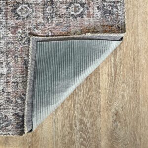 RUGPADUSA - Vinyl Lock - 5'x7' - Felt and EVA - Non-Slip Rug Pad for Vinyl, Luxury Vinyl Plank (LVP) Flooring