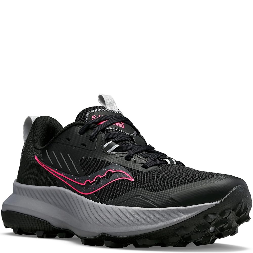 Saucony Women's Blaze TR Hiking Shoe, Black/Vizi Pink, 8