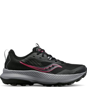 Saucony Women's Blaze TR Hiking Shoe, Black/Vizi Pink, 8