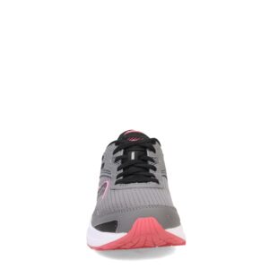 Saucony Women's Cohesion 16 Sneaker, Charcoal/Petal, 8 Wide