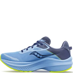 saucony women's axon 3 sneaker, ether/citron, 9