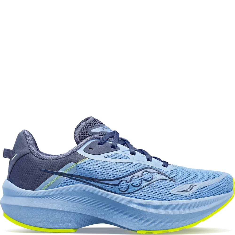 Saucony Women's AXON 3 Sneaker, Ether/Citron, 9