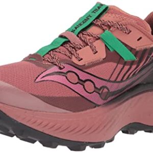 Saucony Women's Endorphin Edge Hiking Shoe, SOOT/Basalt, 8