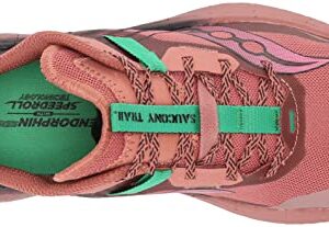 Saucony Women's Endorphin Edge Hiking Shoe, SOOT/Basalt, 8