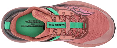 Saucony Women's Endorphin Edge Hiking Shoe, SOOT/Basalt, 8