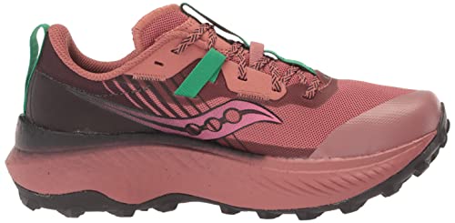 Saucony Women's Endorphin Edge Hiking Shoe, SOOT/Basalt, 8