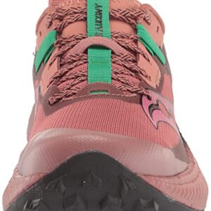 Saucony Women's Endorphin Edge Hiking Shoe, SOOT/Basalt, 8