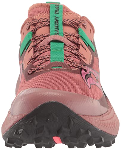 Saucony Women's Endorphin Edge Hiking Shoe, SOOT/Basalt, 8