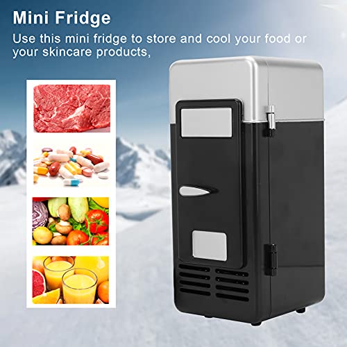 Wene Mini Fridge, Energy Saving Compact Mini Cooler Fridge for Storing Food for Storing Skin Care Products for