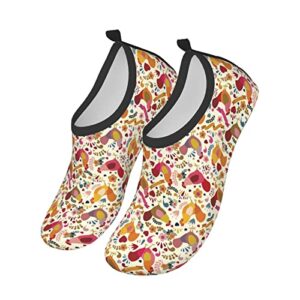 Cute Chickens Print Water Shoes for Men Women Aqua Socks Barefoot Quick-Dry Beach Swimming Shoes for Yoga Pool Exercise Swim Surf