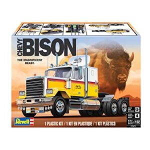 Revell 17471 '78 Chevy Bison 1:32 Scale 70-Piece Skill Level 4 Model Truck Building Kit, Clear,White