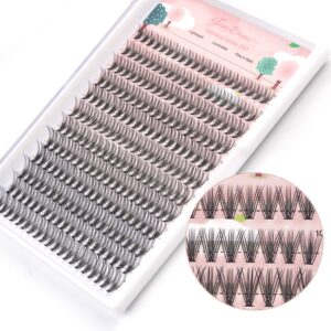 20d lash clusters, 240pcs individual lashes extensions volume cluster lashes, 10-14mm mix lengths 20 roots c curl 0.07mm thickness eyelash and apply under your lashes(10/11/12/13/14mm )