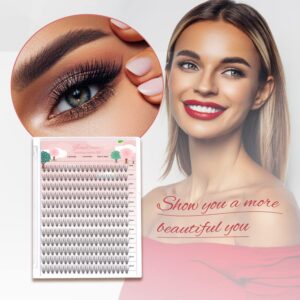 20D Lash Clusters, 240pcs Individual Lashes Extensions Volume Cluster Lashes, 10-14mm Mix Lengths 20 Roots C Curl 0.07mm Thickness eyelash and Apply Under your Lashes(10/11/12/13/14mm )