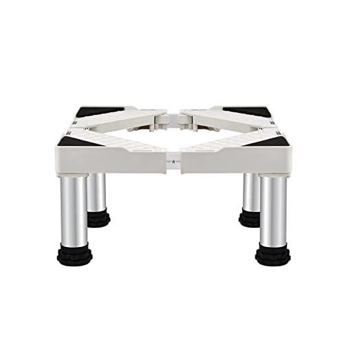Ice maker stand Machine Base Stand Refrigerator Holder Bracket width: 17-25" Adjustable for Tumble Dryers Cookers Fridges Freezers 4 Legs Hight 7.9in