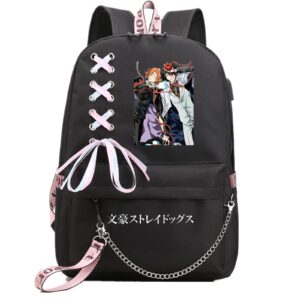 isaikoy anime bungo stray dogs backpack shoulder bag bookbag school bag daypack color20