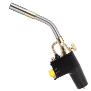 ts8000 propane torch head by wadoy, high intensity trigger-start soldering torch compatible with mapp/propane for soldering, brazing, welding, searing steak, map gas propane torch head