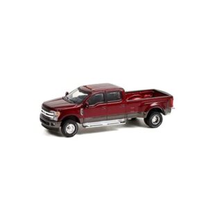 2019 f-350 dually, ruby red and stone gray - greenlight 46070/48 - 1/32 scale diecast model toy car