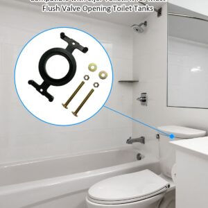 04-3817 Toilet Tank to Bowl Bolt Set Fit for Eljer Toilet and Most Flush Valve Opening Toilet Tanks with Gasket Solid Brass Kits