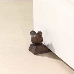 2PCS Bird Door Stop, Cute Door Wedge Stopper, Brown