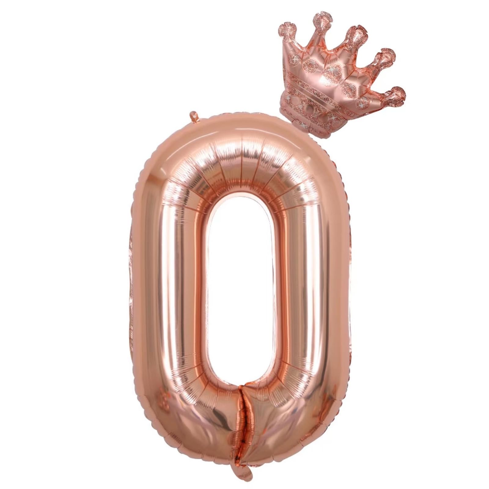 40 Inch Rose Gold Number 60 Balloons With Crown, 60th Birthday Balloons for Men and Women, 60th Birthday Decorations, Wedding Anniversar Celebration Decoration Balloons. (Rose Gold)