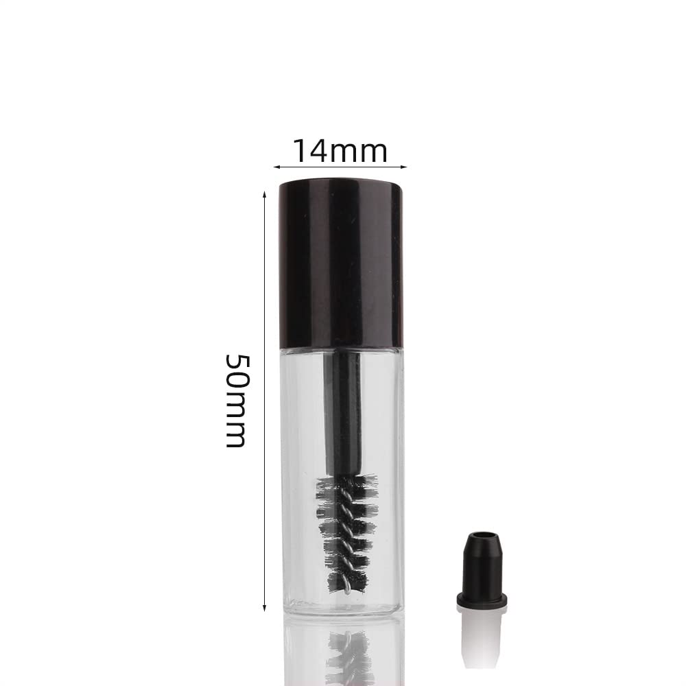 COSIDEA 29 PCS Empty Mini 3ml mascara tubes and wand for castor oil, Small Sample Size Eyelash Growth packing Tube container