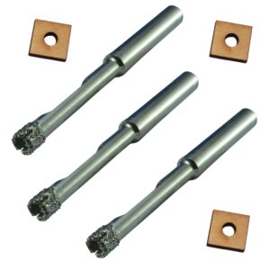 1/4" diamond drill bit for porcelain tile drill bit 1/4 in x3 tile and glass drill bit 1/4 in diamond tip bit with guide holds in place so no jumping 1/4 porcelain tile drill bit for ceramic tile 6mm