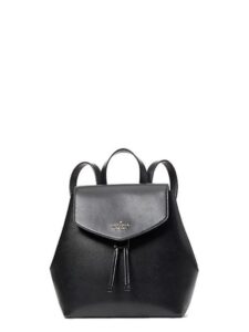 kate spade new york lizzie medium flap backpack (black)