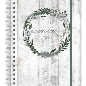 Southworth Academic Planner (July 2022-June 2023), 8.5" x 11", Rustic Sage Wreath, Premium 28#/105 gsm Paper, Twin Wire (91036)