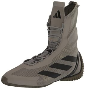 adidas unisex speedex ultra boxing shoe, silver pebble/black/olive strata, 10 us men