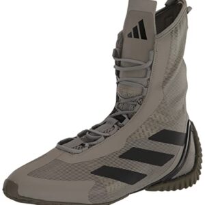 adidas Unisex Speedex Ultra Boxing Shoe, Silver Pebble/Black/Olive Strata, 10 US Men