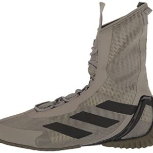 adidas Unisex Speedex Ultra Boxing Shoe, Silver Pebble/Black/Olive Strata, 10 US Men