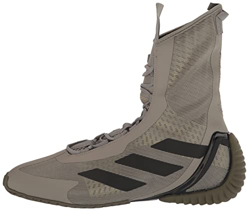 adidas Unisex Speedex Ultra Boxing Shoe, Silver Pebble/Black/Olive Strata, 10 US Men