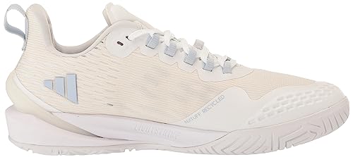 adidas Women's Adizero Cybersonic Sneaker, White/White/Halo Blue, 7.5