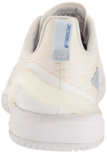 adidas Women's Adizero Cybersonic Sneaker, White/White/Halo Blue, 7.5