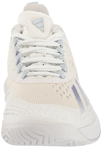 adidas Women's Adizero Cybersonic Sneaker, White/White/Halo Blue, 7.5