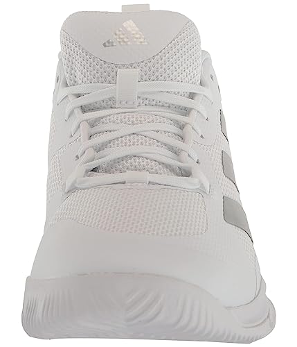 adidas Women's Court Team Bounce 2.0 Sneaker, White/Silver Metallic/Grey One, 9