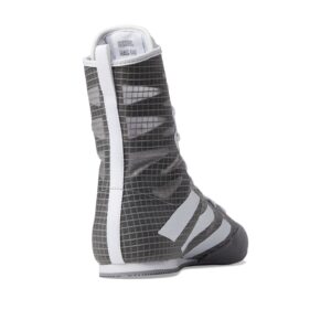 adidas Unisex Hog 4 Boxing Shoe, Grey/White/Black, 12 US Men