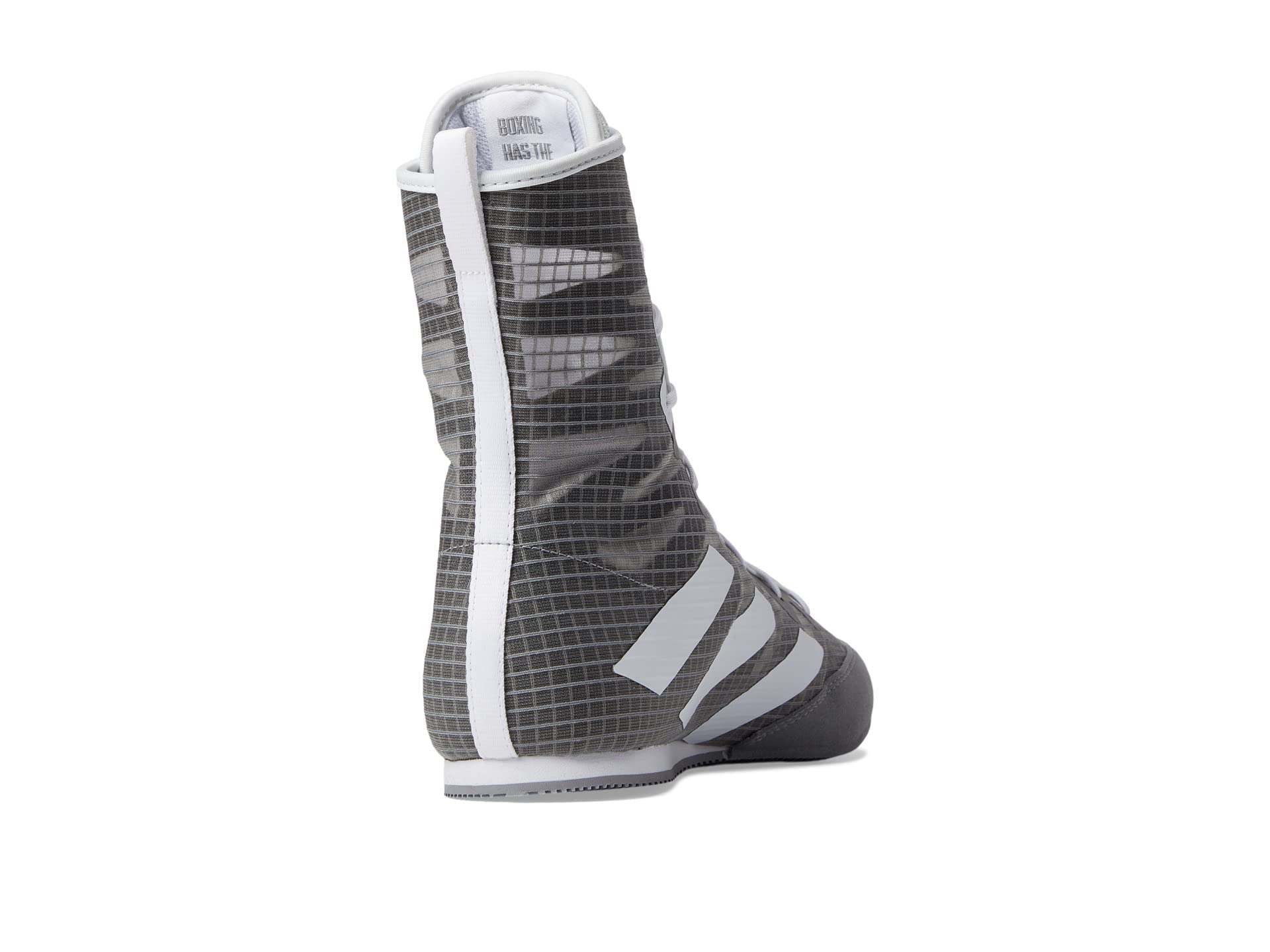 adidas Unisex Hog 4 Boxing Shoe, Grey/White/Black, 12 US Men