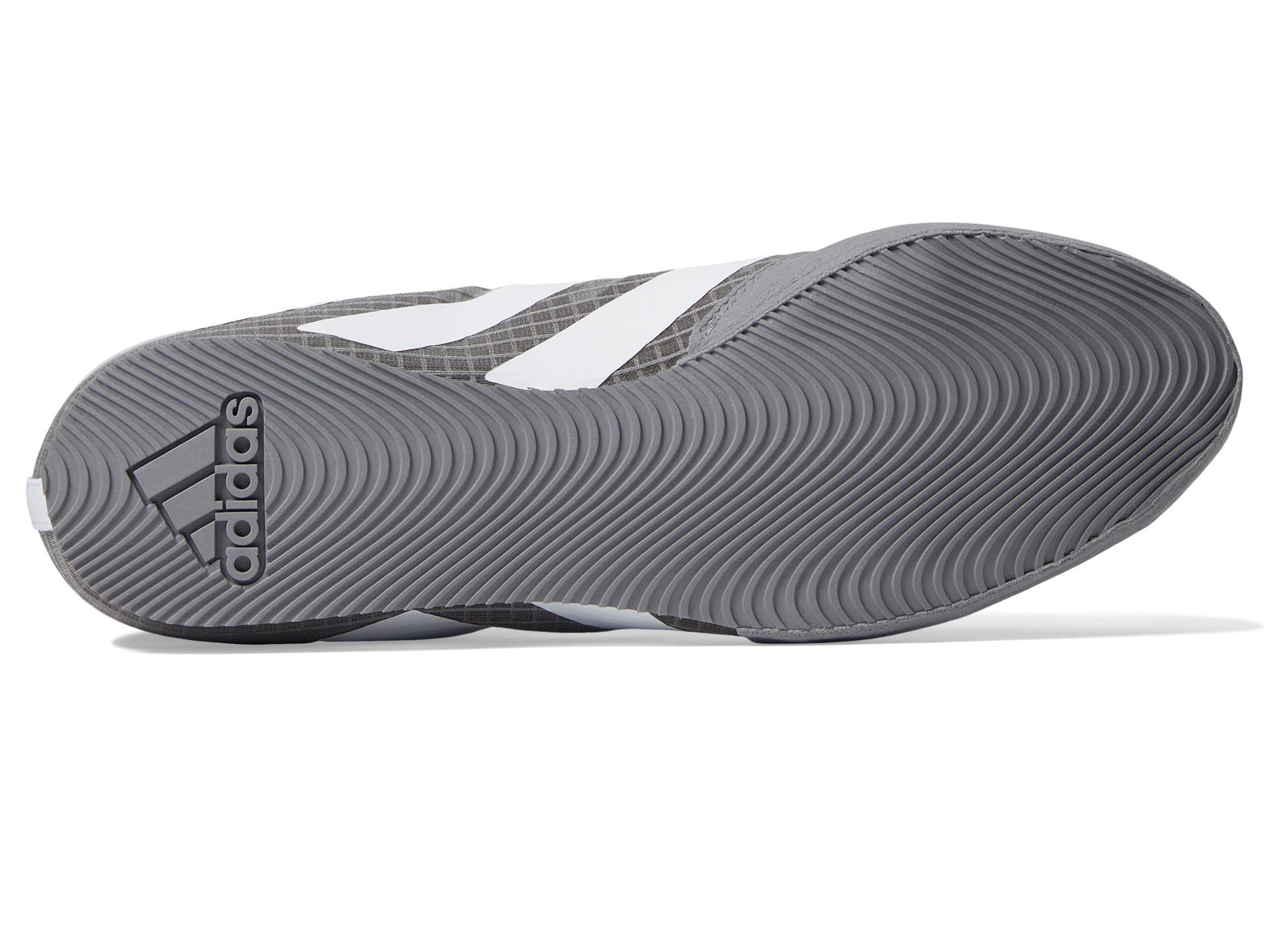 adidas Unisex Hog 4 Boxing Shoe, Grey/White/Black, 12 US Men