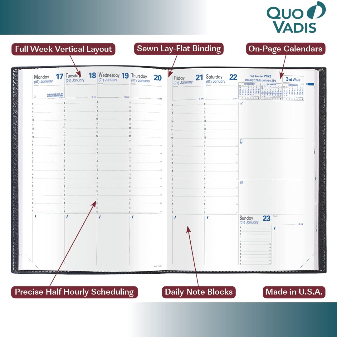 Quo Vadis 2023 Refill For Trinote Planner - Productivity Appointment Planner