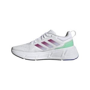 adidas women's questar sneaker, white/lucid fuchsia/silver dawn, 8.5