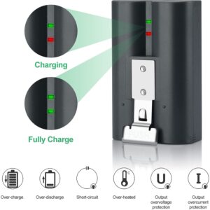 Hubei V4 Rechargeable Battery Replacement for Video Doorbell 2/3/4, Video Doorbell 3 Plus,Stick Up Cam Battery (2nd & 3rd Gen) and Spotlight Cam Battery(3.65V 6040mAh)