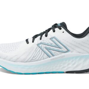 New Balance Women's Fresh Foam X Vongo V5 Running Shoe, White/Bleach Blue/Silver Metalic, 8