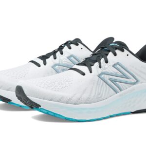 New Balance Women's Fresh Foam X Vongo V5 Running Shoe, White/Bleach Blue/Silver Metalic, 8