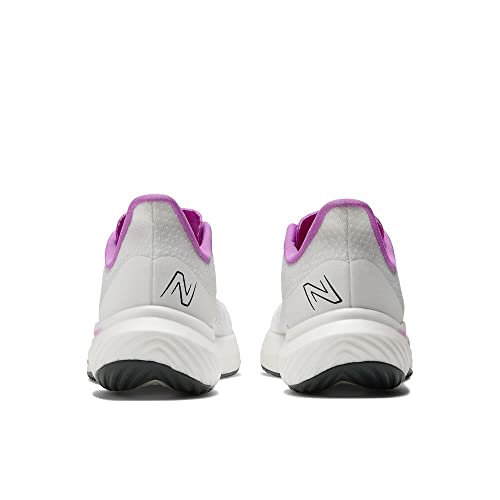 New Balance Women's Fresh Foam X More V4 Running Shoe, White/Gold Metallic/Moonbeam, 13 Wide