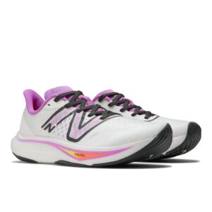 New Balance Women's FuelCell Rebel V3 Running Shoe, White/Cosmic Rose/Blacktop, 9