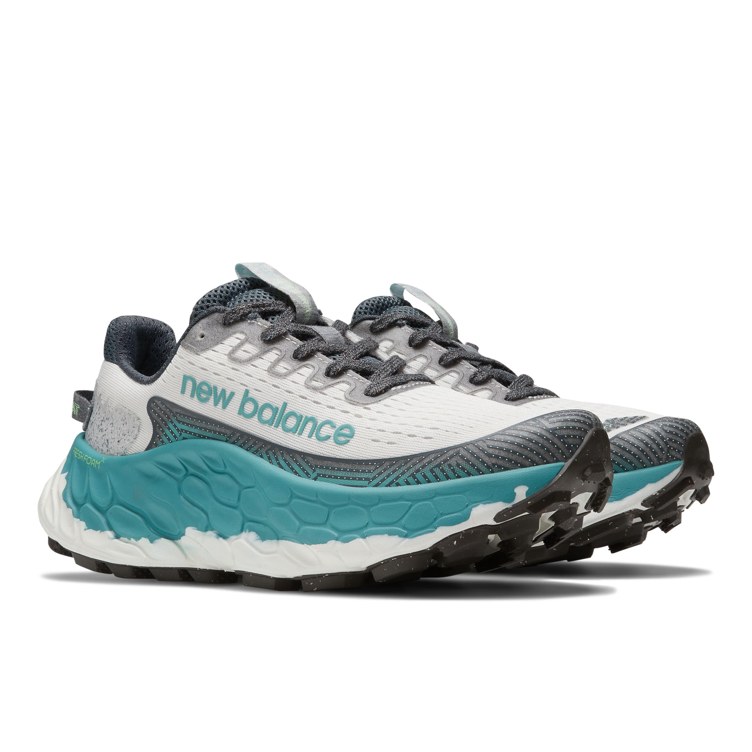 New Balance Women's Fresh Foam X More Trail V3 Running Shoe, Reflection/Faded Teal, 9