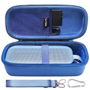 ltgem case for bose soundlink flex bluetooth portable speaker,hard storage travel protective carrying bag, blue